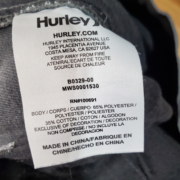 Hurley Mens Cz Chino Walkshorts Gray Size 33 - Picture 11 of 12
